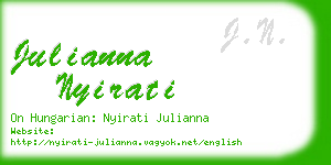 julianna nyirati business card
